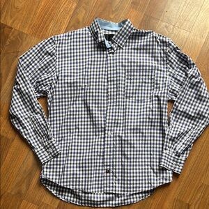 Blue and White Gingham Casual Shirt